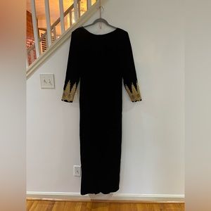 Velvet Gown with Stunning Sleeves